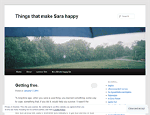 Tablet Screenshot of happysara.wordpress.com