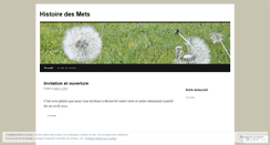 Desktop Screenshot of histoiredesmets.wordpress.com