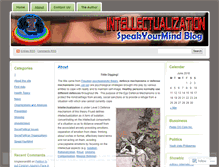 Tablet Screenshot of intellectualization.wordpress.com