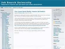 Tablet Screenshot of jobsearchuniversity.wordpress.com