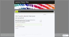 Desktop Screenshot of laurenspieters.wordpress.com