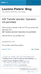 Mobile Screenshot of laurenspieters.wordpress.com