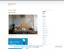 Tablet Screenshot of minirobot.wordpress.com