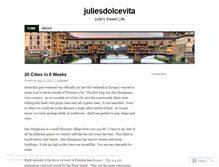 Tablet Screenshot of juliesdolcevita.wordpress.com