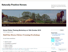 Tablet Screenshot of naturallypositive.wordpress.com
