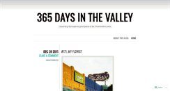 Desktop Screenshot of 365daysinthevalley.wordpress.com