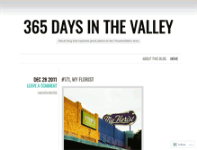 Tablet Screenshot of 365daysinthevalley.wordpress.com