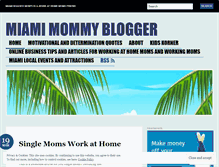 Tablet Screenshot of miamimommyblogger.wordpress.com