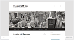 Desktop Screenshot of interestingittips.wordpress.com