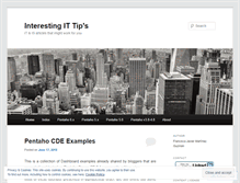 Tablet Screenshot of interestingittips.wordpress.com