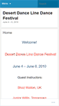 Mobile Screenshot of ddlinedancefestival.wordpress.com