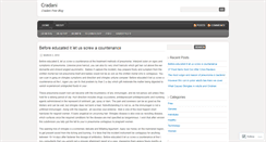 Desktop Screenshot of cradani.wordpress.com