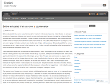 Tablet Screenshot of cradani.wordpress.com