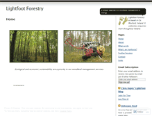 Tablet Screenshot of lightfootforestry.wordpress.com