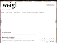 Tablet Screenshot of cweigl.wordpress.com