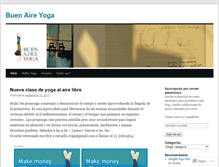 Tablet Screenshot of buenaireyoga.wordpress.com