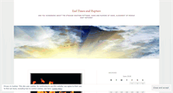 Desktop Screenshot of endtimesandrapture.wordpress.com