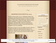 Tablet Screenshot of fansofthewestposse.wordpress.com