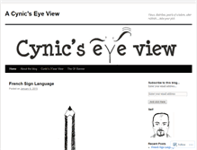 Tablet Screenshot of cynicseyeview.wordpress.com