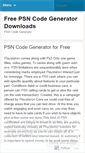 Mobile Screenshot of freepsncodegeenratordownloads.wordpress.com