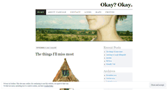 Desktop Screenshot of okaycamille.wordpress.com