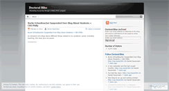 Desktop Screenshot of doctoralbliss.wordpress.com