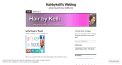 Desktop Screenshot of hairbykelli.wordpress.com