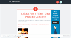 Desktop Screenshot of equilibristas.wordpress.com
