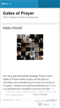 Mobile Screenshot of gatesofprayer.wordpress.com