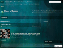 Tablet Screenshot of gatesofprayer.wordpress.com