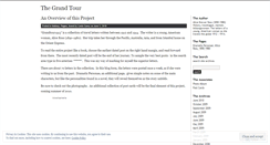 Desktop Screenshot of grandtour1913.wordpress.com