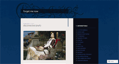 Desktop Screenshot of forgetmenow.wordpress.com