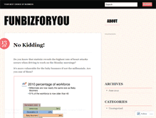 Tablet Screenshot of funbiz4udotcom.wordpress.com