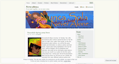 Desktop Screenshot of nuncasola.wordpress.com