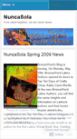 Mobile Screenshot of nuncasola.wordpress.com