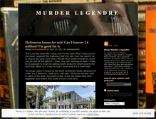 Tablet Screenshot of murderlegendre.wordpress.com