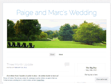 Tablet Screenshot of paigeandmarc.wordpress.com