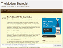 Tablet Screenshot of modernstrategist.wordpress.com