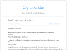 Tablet Screenshot of cogitabundus.wordpress.com