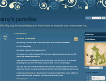 Tablet Screenshot of amysparadise.wordpress.com