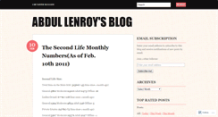 Desktop Screenshot of abdullenroyblog.wordpress.com