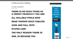 Desktop Screenshot of creditcrunchuk.wordpress.com