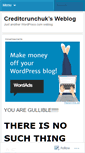 Mobile Screenshot of creditcrunchuk.wordpress.com