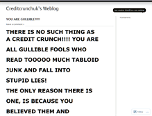 Tablet Screenshot of creditcrunchuk.wordpress.com