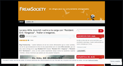 Desktop Screenshot of freaksociety.wordpress.com