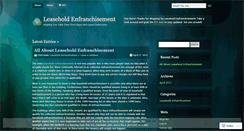 Desktop Screenshot of leaseholdenfranchisement.wordpress.com