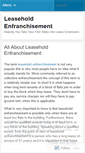 Mobile Screenshot of leaseholdenfranchisement.wordpress.com