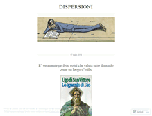 Tablet Screenshot of dispersioni.wordpress.com