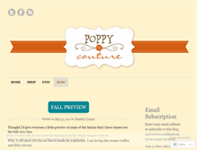 Tablet Screenshot of poppycouturekids.wordpress.com