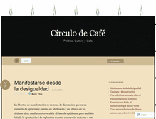 Tablet Screenshot of circulodecafe.wordpress.com